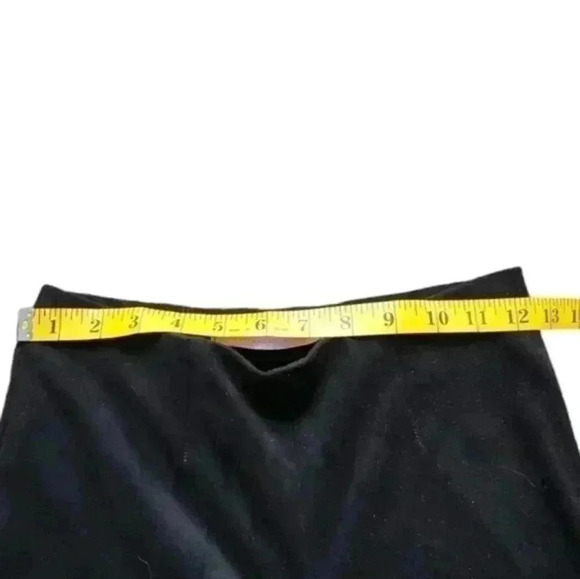 Raffaello Rossi Penny 6/8 Pants Black Faux Suede Pull-on Legging Women's 34 - Picture 11 of 12